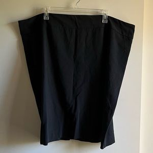 Black George Think Slim Business Casual Knee Length Skirt, Size 3X 22W/24W